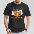 Booooks Ghost Boo Read Books Library Teacher Halloween Cute T-Shirt Unique Gifts