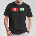Cool 456 Code Number Illustration Novelty Graphic s Tシャツ 面白い贈り物