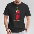 Cool Aussehendes Chili Mitchnurrbart Für Bartpfeffer-Liebhaber T-Shirt Lustige Geschenke