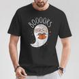 Cute Ghost Book Reading Halloween Teacher Top T-Shirt Unique Gifts