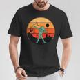 Dabbing Alien ハロウィン 面白い ダブ ダンス ポーズ トリック オア トリート Tシャツ 面白い贈り物