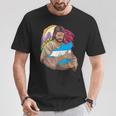 De Jesus Abrazando La Bandera De Nicaragua Bandera Bandera Camiseta unisex Regalos divertidos