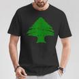 De La Bandera Del Líbano Orgullo Libanés Beirut Líbano Camiseta unisex Regalos divertidos