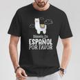 Dimelo En Espanol Por Favor 面白い スペイン語 Tシャツ 面白い贈り物