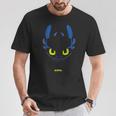 Dreamworks ドラゴンズ トゥースレス ナイトフューリー ビッグフェイス コスチューム Tシャツ 面白い贈り物