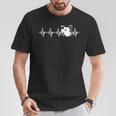 Drums Heartbeat ドラマー&パーカッショニスト音楽愛好家向け Tシャツ 面白い贈り物