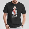 Elizabethunglasses De Manga Corta Británica Camiseta unisex Regalos divertidos