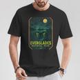 Everglades ナイトパドルシャツ 月光カヌー マングローブ Tシャツ 面白い贈り物