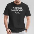 F Ck You F Cking F Ck 面白い皮肉tシャツ ギャグギフト Tシャツ 面白い贈り物