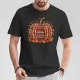 Fall Book Pumpkin Autumn Retro Reading Teacher Books Lover T-Shirt Unique Gifts