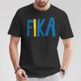 Fikaweden 面白いワードゲーム スウェーデン語 Tシャツ 面白い贈り物