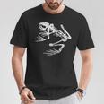 Frogman Bonefrog アンティーク調ホワイトプリント Tシャツ 面白い贈り物
