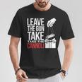 Leave The Gun Take The Cannoli メンズ レディース イタリア国旗 Tシャツ 面白い贈り物