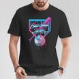 Mom Mama Baseball Ice Cream Drip Birthday T-Shirt Unique Gifts