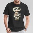 Moo 鶏 牛 農場 動物 ユーモア 男性 女性 キッズ 4 Tシャツ 面白い贈り物
