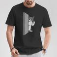 Gato Divertidooltea El Pájaro Gato Te Odia El Dedo Medio Camiseta unisex Regalos divertidos