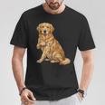 Golden Retriever I Love Mom Dog Mom T-Shirt Unique Gifts