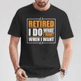 Graciosa Jubilación Retirado Abuelos Pensión Jubilado Camiseta unisex Regalos divertidos