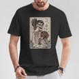 Gsp Mom German Shorthaired Pointer Mom Tarot Card Skeleton T-Shirt Unique Gifts