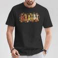 Habibi Retro 70S Typographyintage Flower Hippie Arabic Tシャツ 面白い贈り物