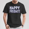 Happy Friday Tgif、週末のお祝い、仕事場。 Tシャツ 面白い贈り物