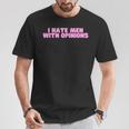 I Hate With Opinions Y2k ファニーフェミニスト ホットガールスレイ Tシャツ 面白い贈り物