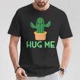 Hug Me 面白い サボテン ユーモア ギフト Tシャツ 面白い贈り物