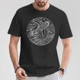 Humpback クジラ 海から雲に飛ぶ Tシャツ 面白い贈り物