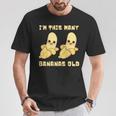 I'm This Many Bananas Old バナナ 2歳の誕生日 2歳 Tシャツ 面白い贈り物