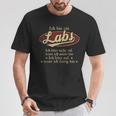 Ich Bin Ein Labs Ich Höre Nicht AufWenn Ich Müde Bin Ich Höre Auf Labs Name T-Shirt Lustige Geschenke