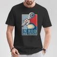 In Rod We Trust-ハイムジョイントレースカーロッククローラー Tシャツ 面白い贈り物