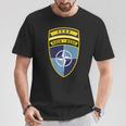 Isaf Natoパッチ Tシャツ 面白い贈り物