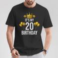It's My 20Th Birthday Party 20歳 誕生日 メンズ レディース Tシャツ 面白い贈り物