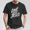 Jesus Love Like Jesus 十字架 クリスチャン Tシャツ 面白い贈り物