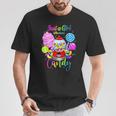 Just A Girl Who Loves Candy、レインボースイーツテスターギフト Tシャツ 面白い贈り物