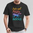 Just a Girl Who Loves Horses And Books Book Lover T-Shirt Unique Gifts