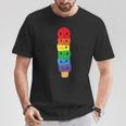 Kawaii Gay アイスクリーム Lgbt プライド レインボー プライド 月間 Tシャツ 面白い贈り物