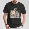 Leck Eier Lustiger Waschbär Mit Frecher Haltung T-Shirt Lustige Geschenke