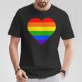 Lgbt レインボーウィングス フラッグ ハート ゲイ バイ ラブ プライド月間 Lgbtq Tシャツ 面白い贈り物