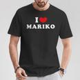 I Love Mariko 私は愛する Mariko Tシャツ 面白い贈り物