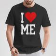 I Love Me ハートセルフラブセルフ受容i Love Me Tシャツ 面白い贈り物