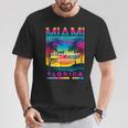 I Love Miami Miamiibes Illustration Graphic s Tシャツ 面白い贈り物