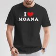I Love Moana 私は愛する Moana Tシャツ 面白い贈り物
