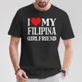 I Love My Filipina Girlfriend デザイン Best Boyfriend Tシャツ 面白い贈り物