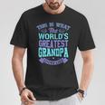 I Love My Grandpa Best Cool Grandpa グラフィックイラスト Tシャツ 面白い贈り物