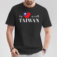 I Love Taiwan Flag Taiwan's Pride Itand With Taiwan Heart Tシャツ 面白い贈り物