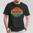 Martin 名称 レトロ・ヴィンテージ・サンセット 限定版 Tシャツ 面白い贈り物
