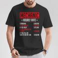 Mechanics Auto Mechanics メカニック 時給 カーメカニック Tシャツ 面白い贈り物