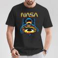 NASA Astronaut In Space Hole Comic Book Style Geek T-Shirt Unique Gifts