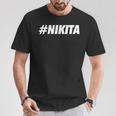 Nikita ハッシュタグ ソーシャルネットワークメディア Nikita ネーム Tシャツ 面白い贈り物